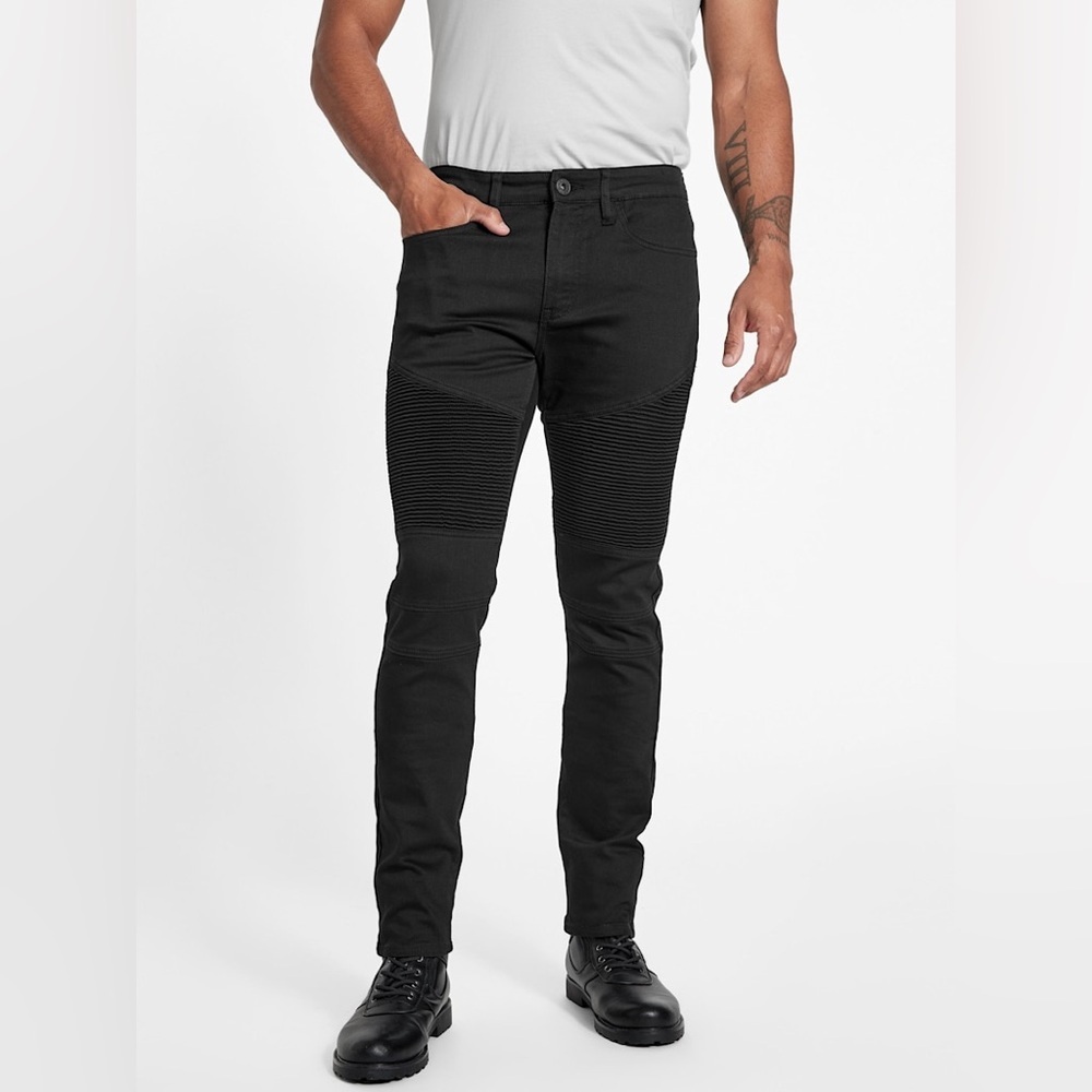 Guess Men's Jet Black Skinny Jeans
